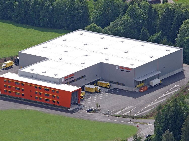 Das Logistikzentrum der Max Müller Spedition in Opfenbach